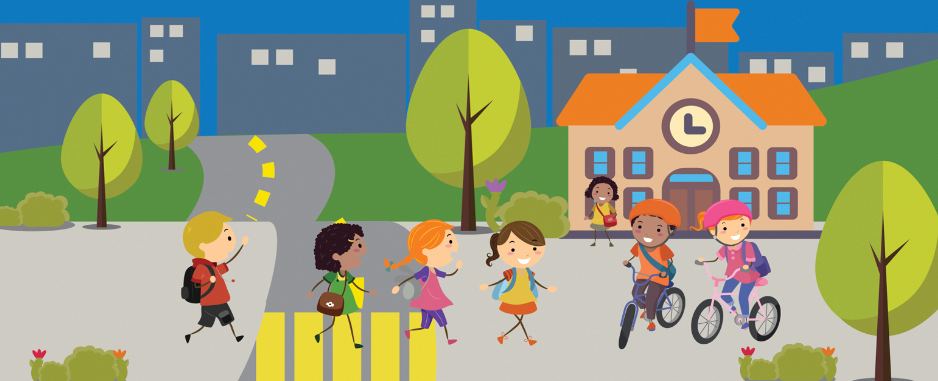 ElMonte SRTS Kids Walking to School ElMonte SRTS Kids Walking to School